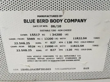 2011 Blue Bird FE Flat Nose Activity Bus