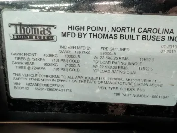 2014 Thomas 72P School Bus