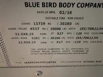 2017 Blue Bird Vision 42P ADA