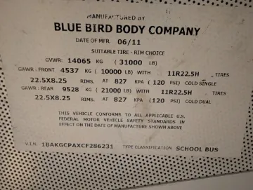 2012 Blue Bird Vision