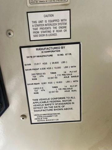 Picture of 2009 IC CE School Bus