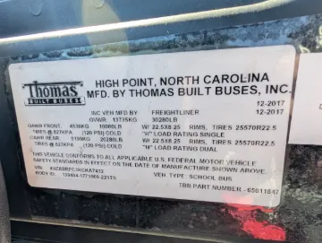 2019 FREIGHTLINER B2 Bus Chassis Bus School Buses