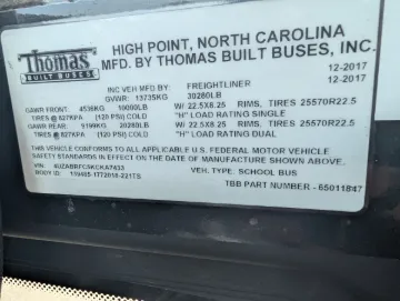 2019 FREIGHTLINER B2 Bus Chassis Bus School Buses