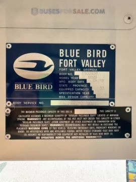Picture of 2020 Blue Bird T3 Re Sped School Bus ADA