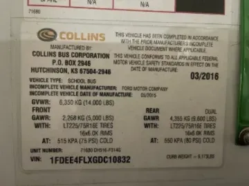 Picture of 2016 Ford E-450 Collins 30P
