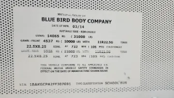 Picture of 2015 Blue Bird Vision 72 Passenger