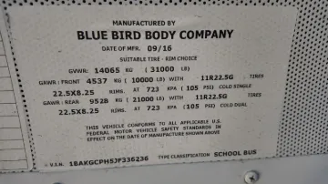 2018 BLUE BIRD BB Conventional School Buses