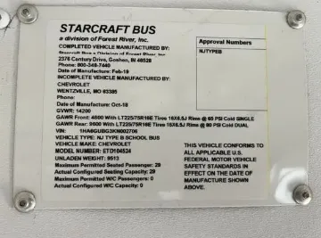 2020 Chevrolet 4500 Starcraft 29P NJ Spec