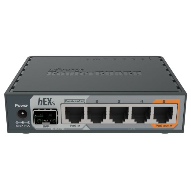 Picture of MikroTik RB760iGS hEX S 880MHz Dual Core 256MB 5xGb PoE L4