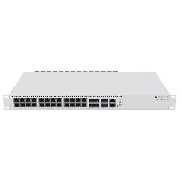 Picture of MikroTik CRS326-4C+20G+2Q+RM Cloud Router Switch 650MHz 20x2.5Gb 4xSFP+