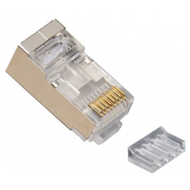 Picture of Platinum Tools 106205 RJ45 Shielded Cat6 2pc 100/Tray