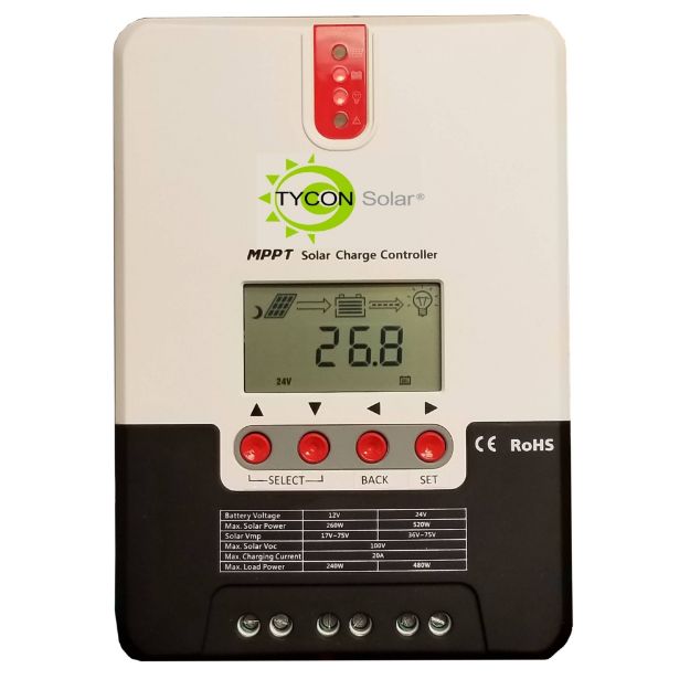 Picture of Tycon Power Systems TP-SC24-40-MPPT Solar Charge Controller MPPT Batt 12/24V