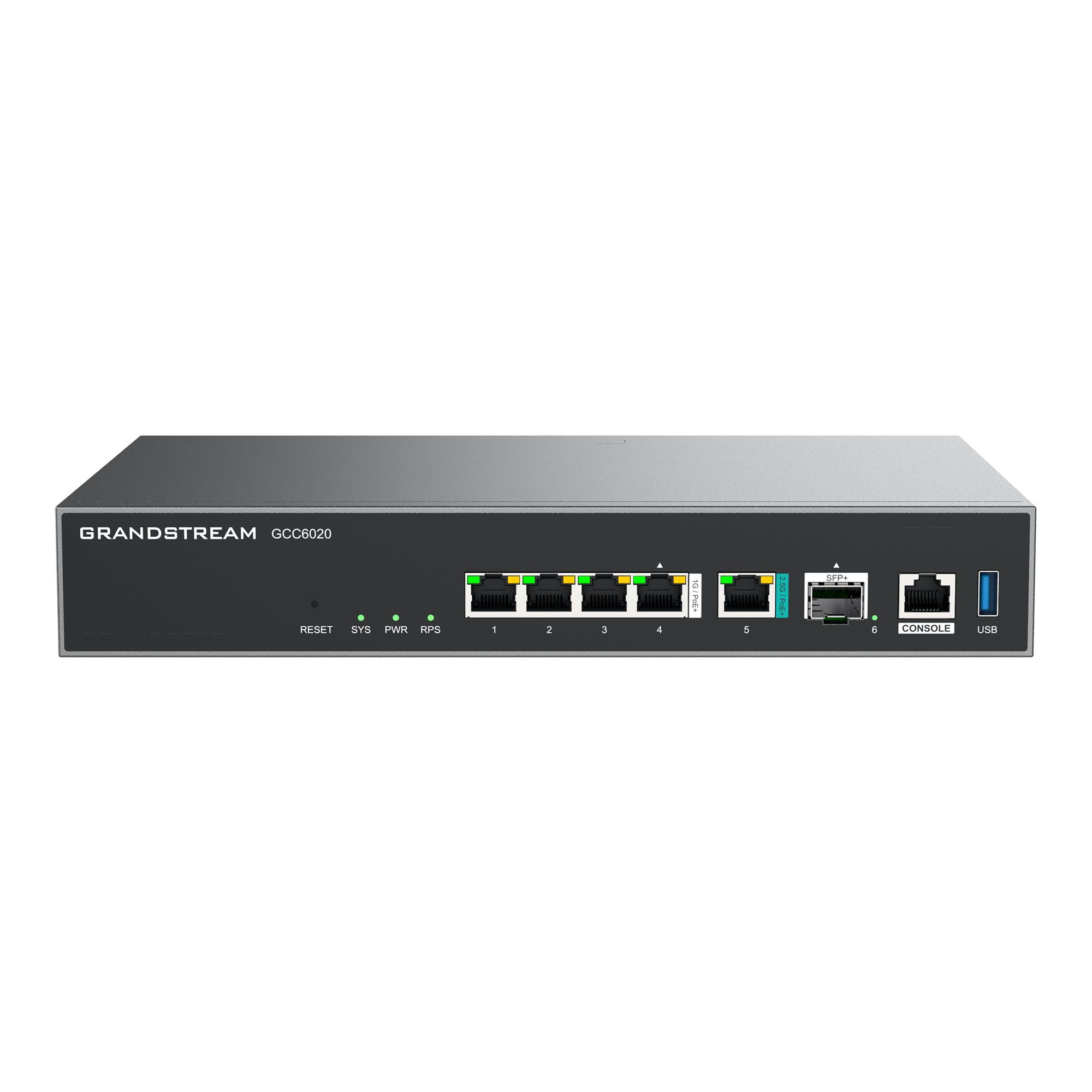 Grandstream GCC6020 IPPBX 1xSFP+ 1x2.5Gigabit 4xGigabit Switch