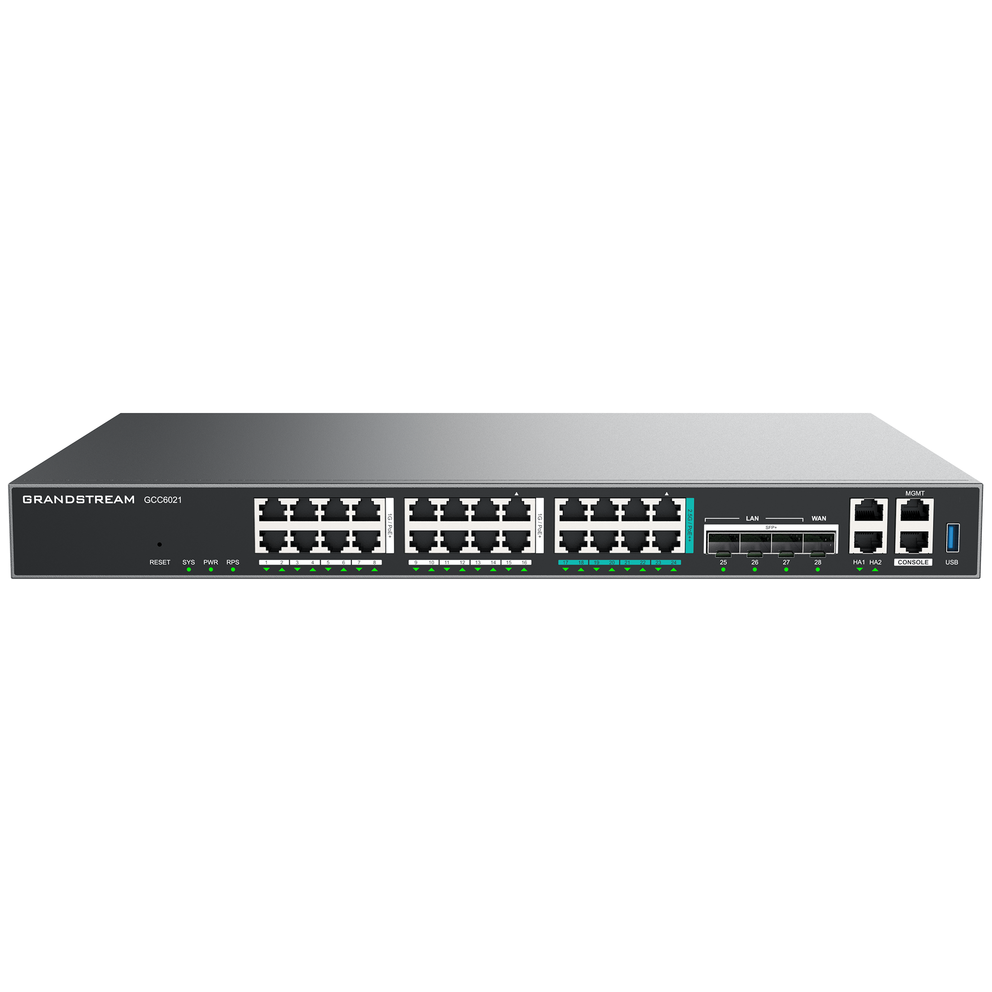 Grandstream GCC6021 Grandstream GCC6021 IPPBX 4xSFP+ 8x2.5 Gigabit 16xGigabit Switch