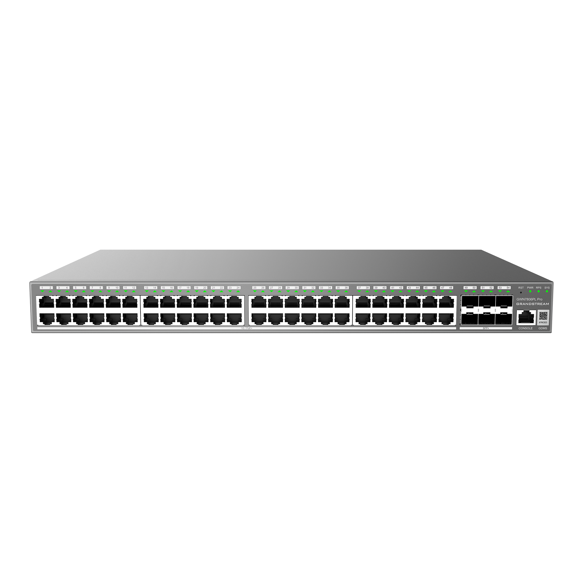 Grandstream GWN7806PL-PRO Pro Managed PoE Network Switch 48xGigE 6xSFP+ 400W