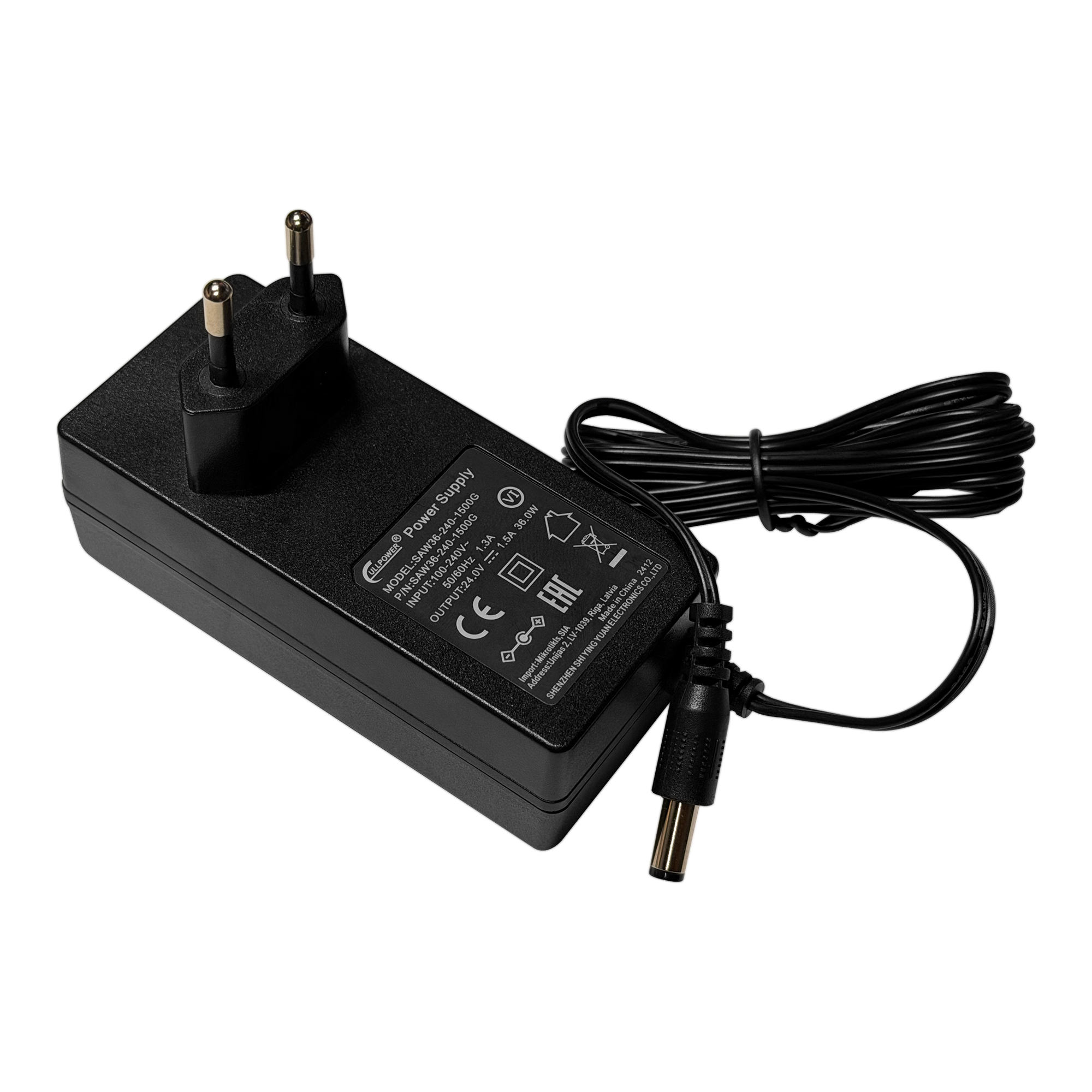 MikroTik SAW36-240-1500 24V 1.5A Power Supply