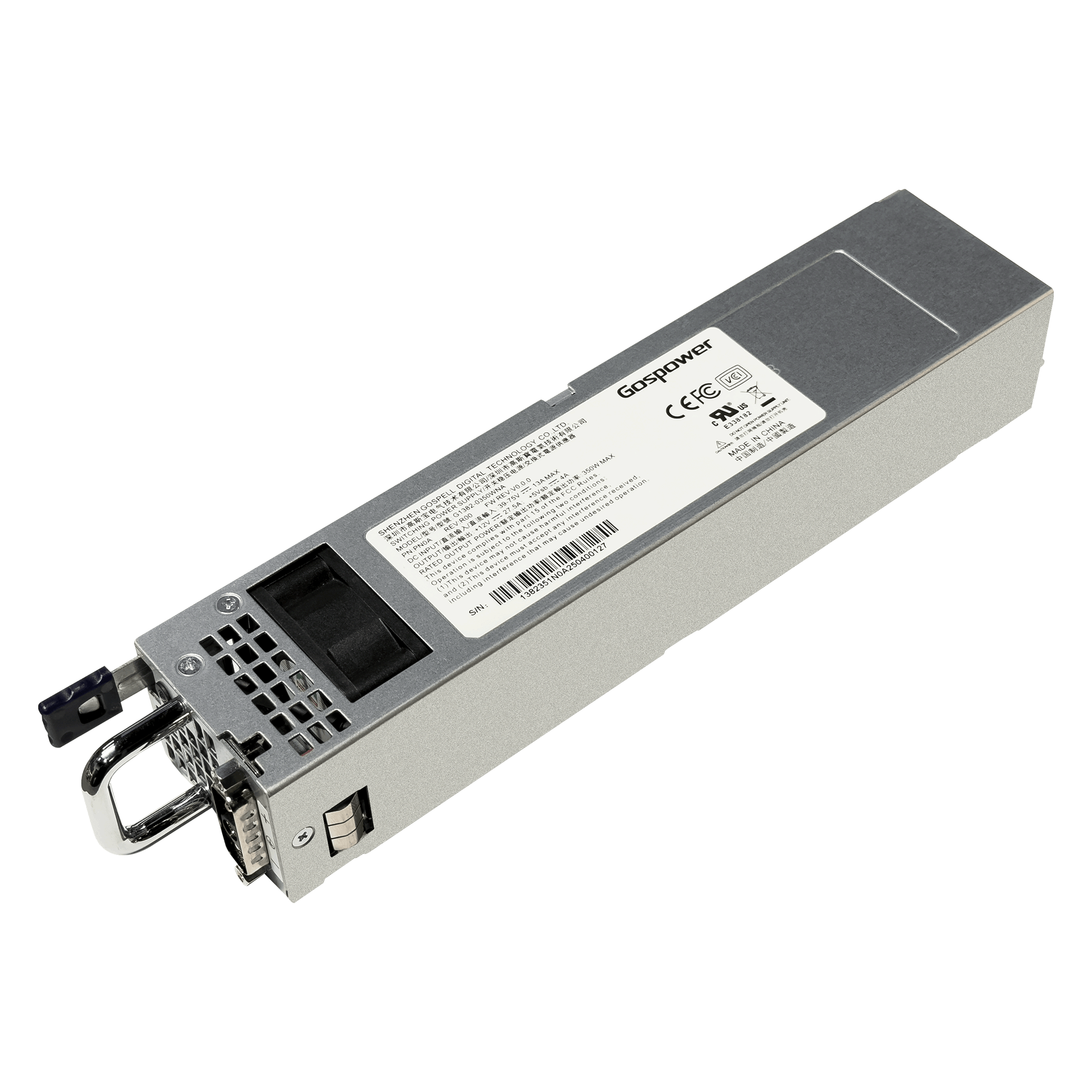MikroTik G1382-0350WNA -48VDC telecom-IN Optional Hot-Swap Power Supply for CRS804 DDQ