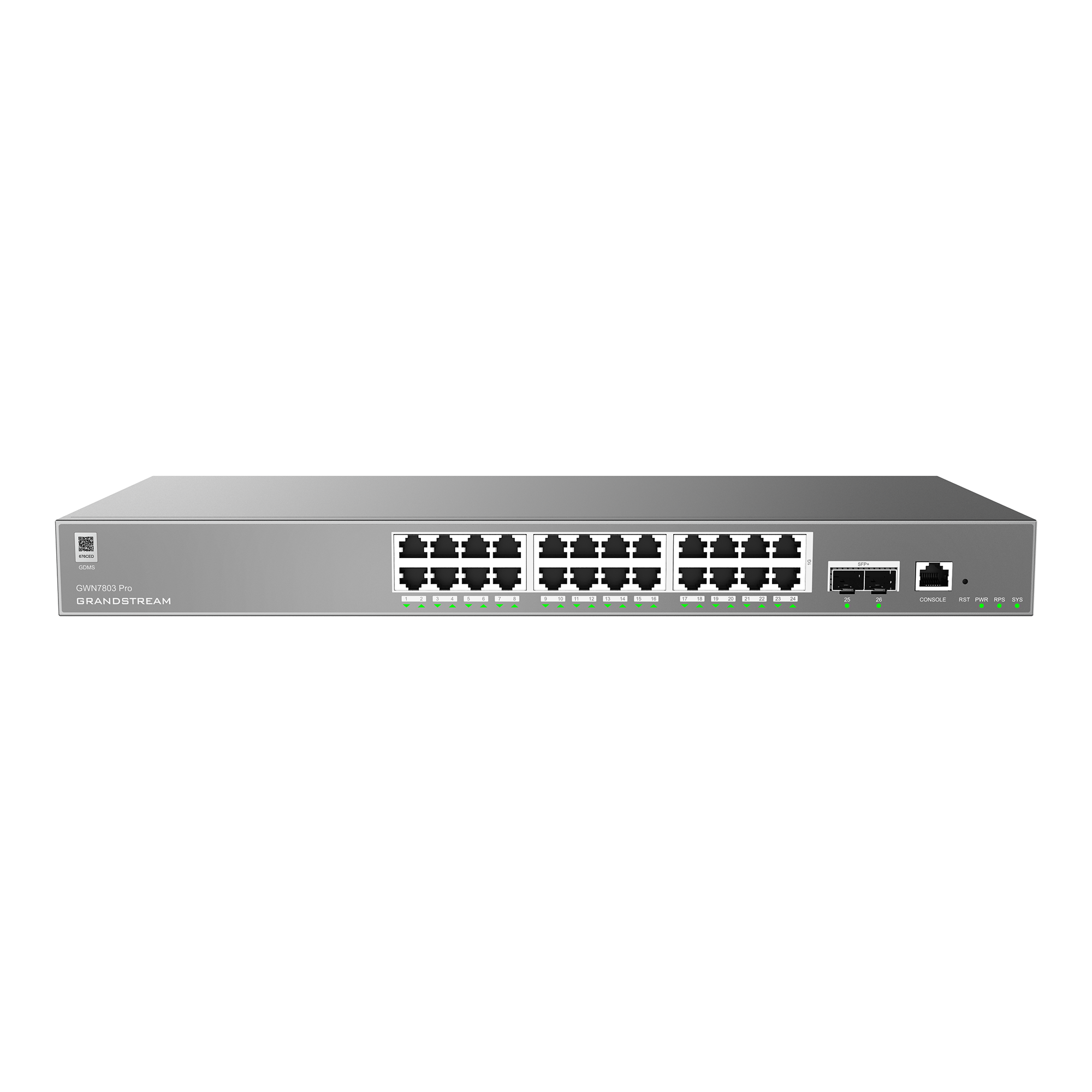 Grandstream GWN7803-PRO Pro Managed PoE Network Switch 24xGigE 2xSFP+