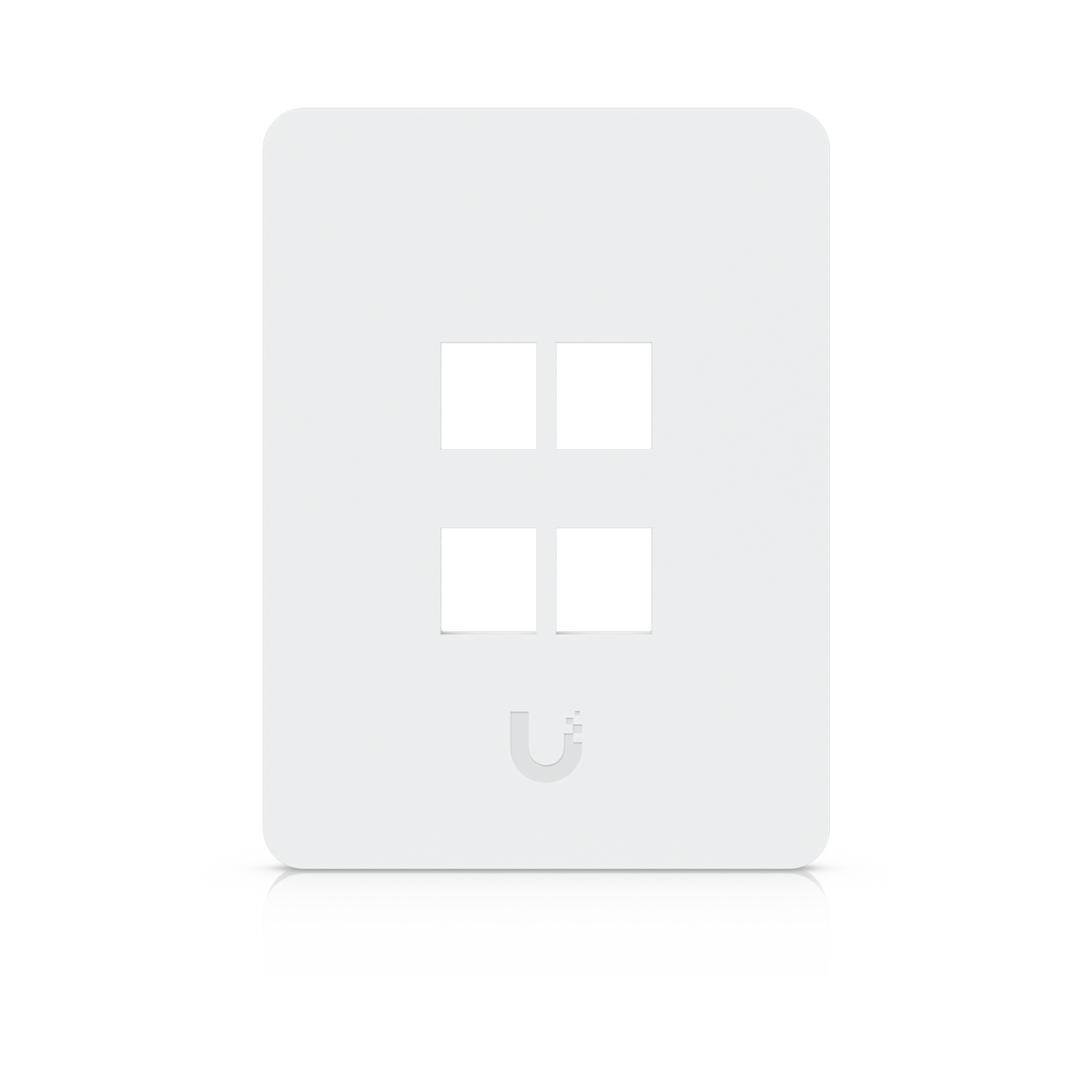 Ubiquiti UACC-WP-Keystone-V-4P Vertical Universal Paintable Keystone Wall Plate 4-Port 4Pk
