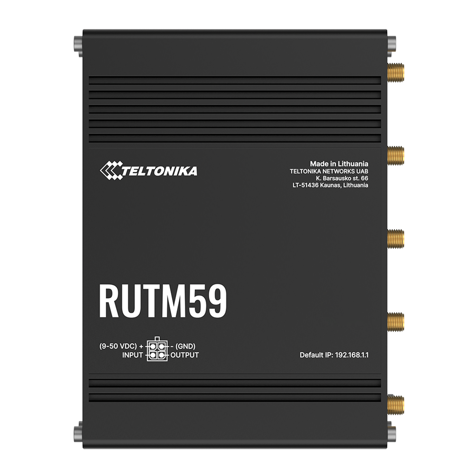 Teltonika RUTM59000000 Industrial Cellular Router 5G/LTE Cat19 3.4Gbps Dual SIM SA/NSA Backward Comp