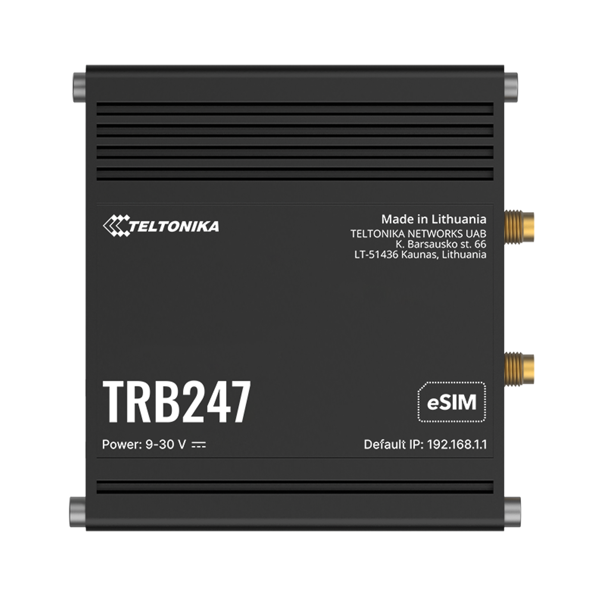 Teltonika TRB247010000 Industrial Cellular Gateway 4G Cat1 Dual SIM 1xEthernet Port RS232/ RS485 Aut