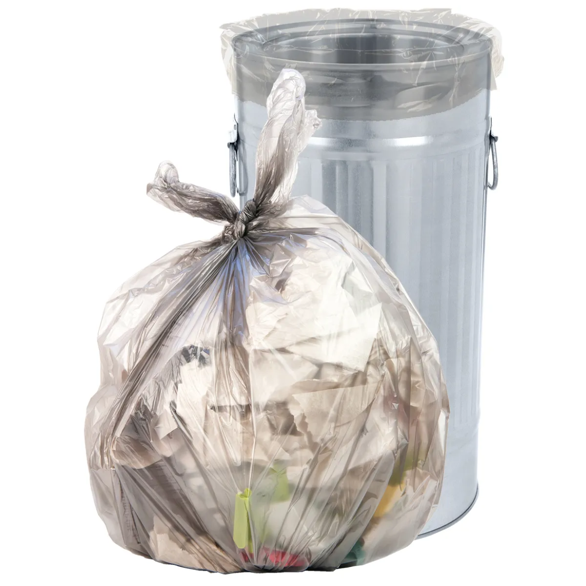 Picture of 12PK Construction Garbage Bags 33x48in 3mil Clear