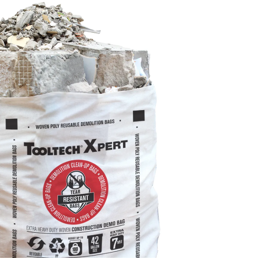 Picture of 20PK HD Construction Woven Demo Bag 29.25in x 48.5in (7mil) White