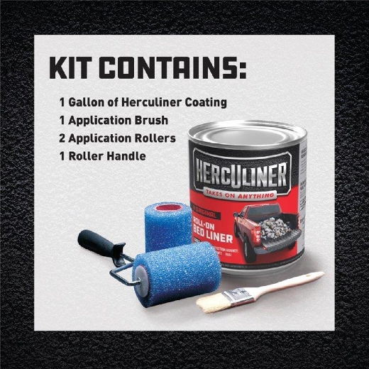 Picture of Herculiner Truck Bed Liner Kit 1gal Black