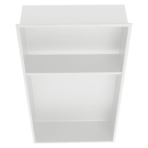 Picture of Stainless Steel Shower Niche W12 x H24 x D3.94in White Double Shelf