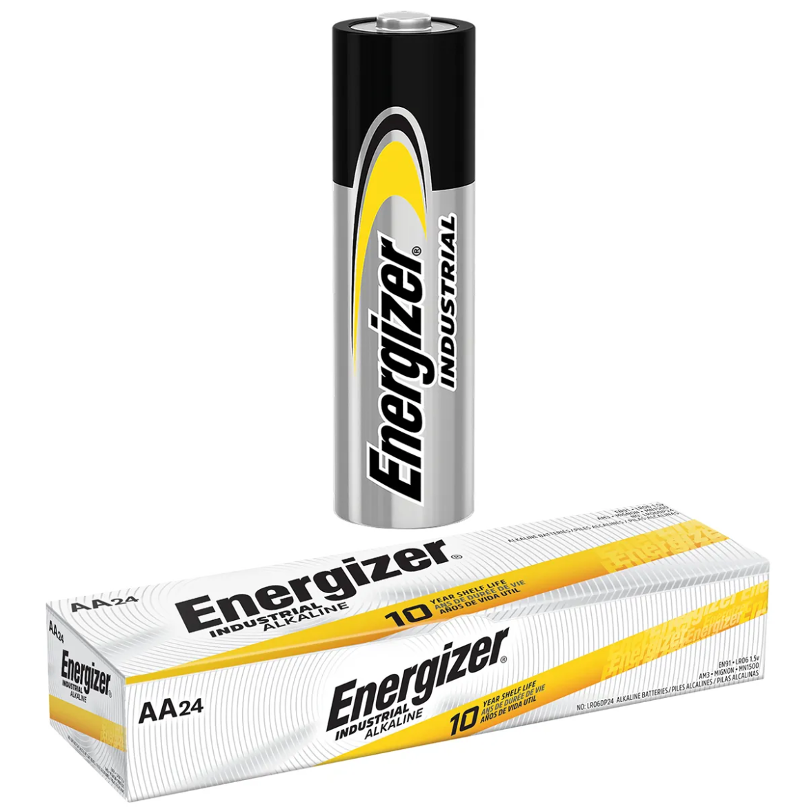 Picture of 24PK Energizer Industrial Alkaline AA Battery