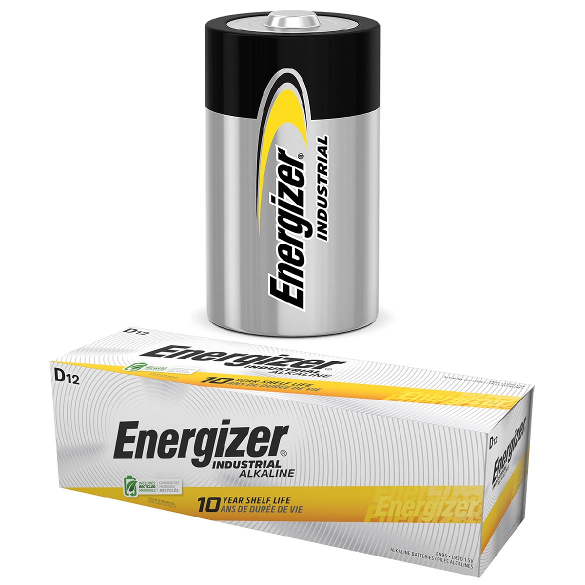 Picture of 12PK Energizer Industrial Alkaline D Battery