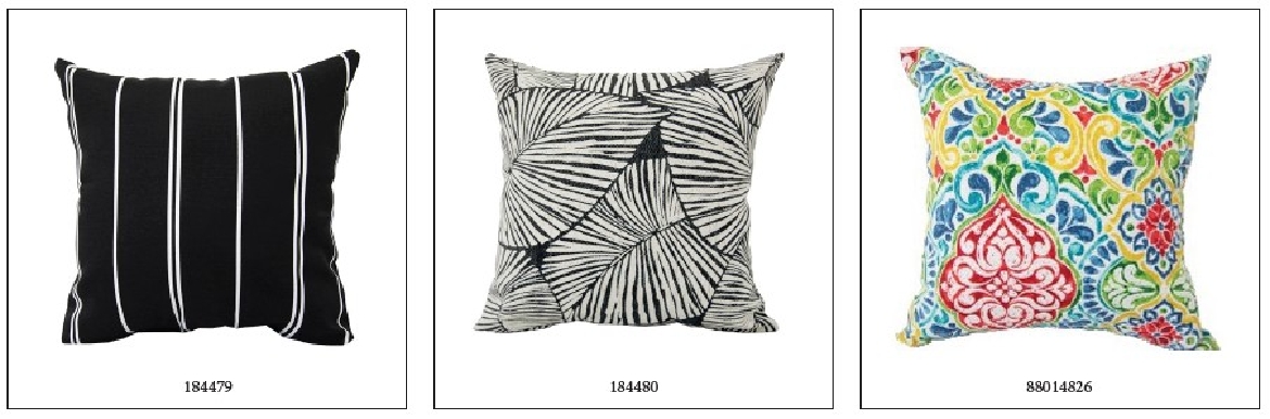 Picture of Outdoor Toss Pillow 16in x 16in Pallet Deal Combo #1