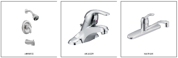 Picture of Mixed Moen Faucets