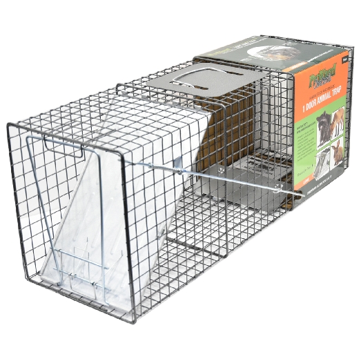 Picture of 2PC 1-Door Animal Trap Set (M) 24in x 7in x 7in & (L) 32in x 12in x 10in
