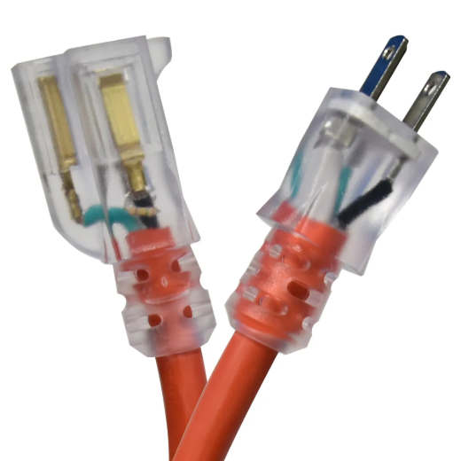 Picture of Extension Cord Outdoor SJTW 12/3 Lighted Single Tap 100ft