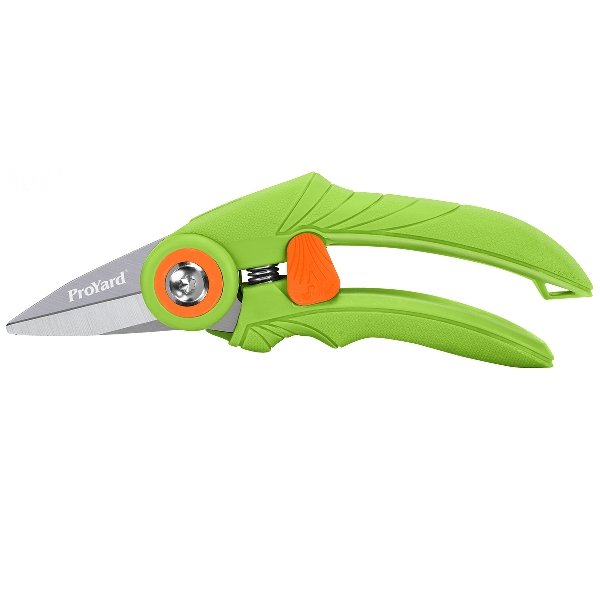 Picture of Precision Bypass Pruner Raked Design SK5 Blade Ergo Poly Handles Hand Weekness Friendly  7in (17cm)