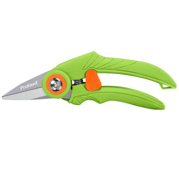 Picture of Precision Bypass Pruner Raked Design SK5 Blade Ergo Poly Handles Hand Weekness Friendly  7in (17cm)