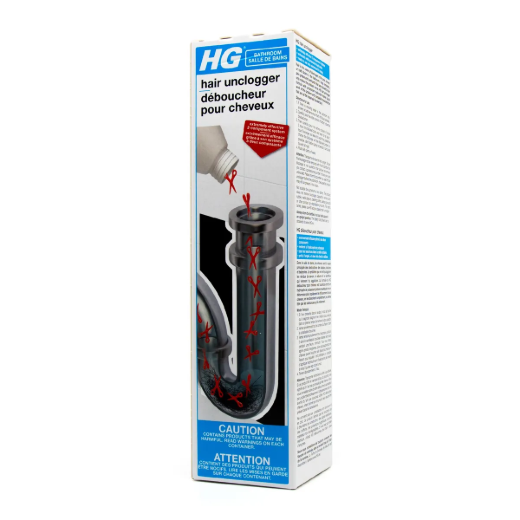 Picture of HAZ HG 2-Component Bathroom Drain Cleaner/ Hair Unclogger Kit