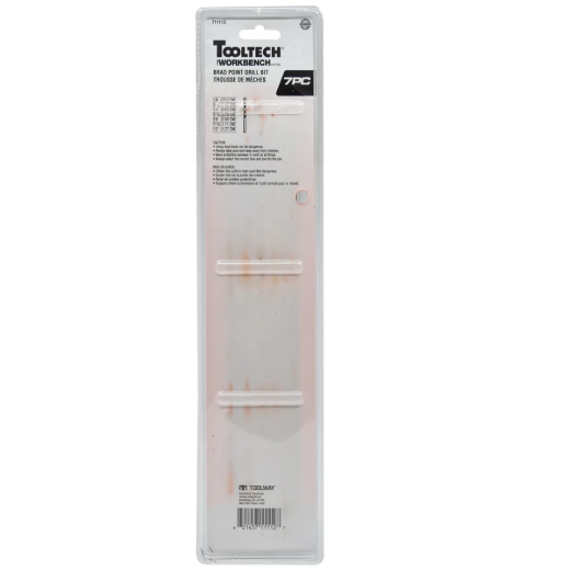 7PC Drill Bits Brad Point Wood 12in Set