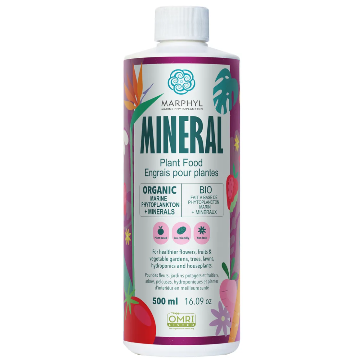 Marine Phytoplankton Organic Liquid Plant Food + Minerals 500ml