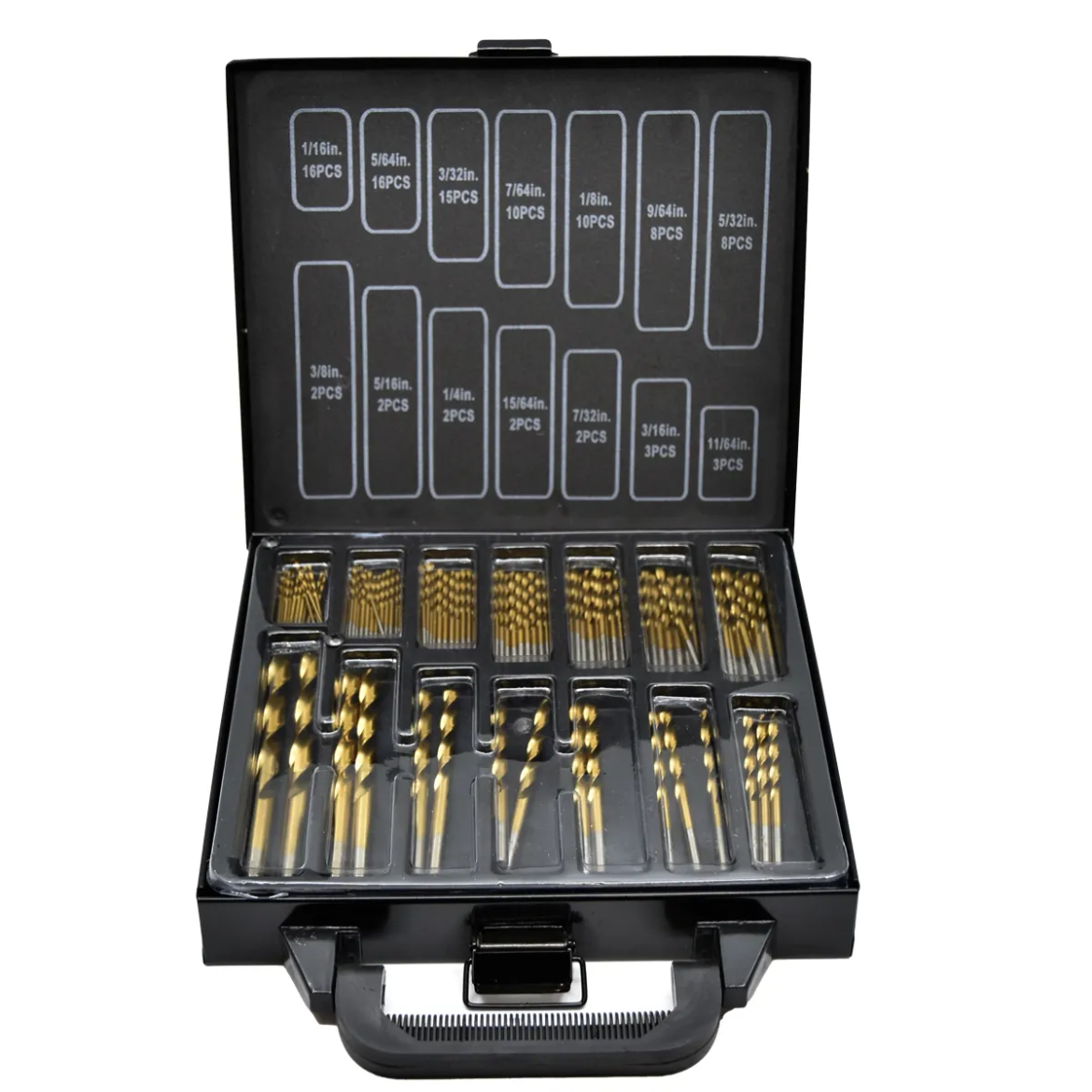 99PC Drill Bits Titanium Coated Set