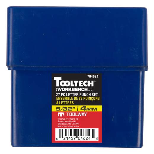 27PC Letter Punch Set 4mm