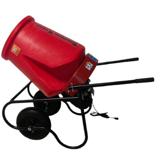 Poly Drum Cement Mixer Wheelbarrow style 3.5cu.ft
