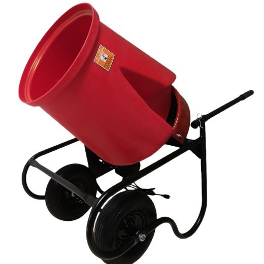 Poly Drum Cement Mixer Wheelbarrow style 3.5cu.ft