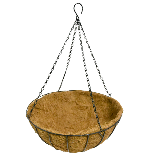 Hanging Wire Basket With Coco Liner 16in (41cm)