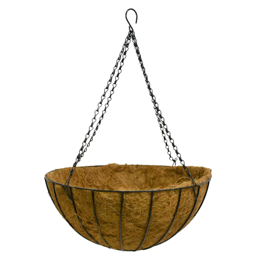 Hanging Wire Basket With Coco Liner 16in (41cm)