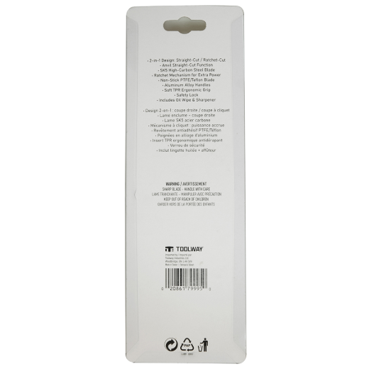 2-in-1 Anvil Ratchet Pruning Shear 8-1/4in