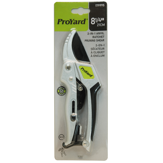 2-in-1 Anvil Ratchet Pruning Shear 8-1/4in