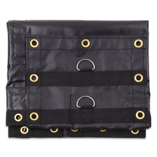 Heavy Duty Flatbed Steel Tarp 24ft x 18ft 14oz Vinyl 57lb Black