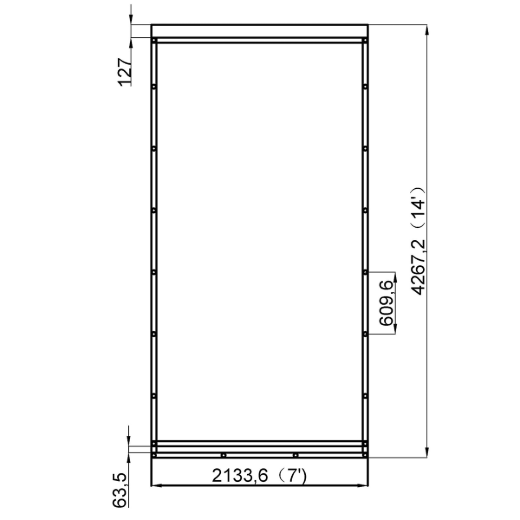 Mesh Dump Truck Tarp 7ft x 14ft 10oz Black